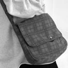 Plaid Flap Crossbody Bag Gray - One Size