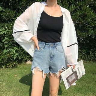 Color-block Loose-fit Light Jacket