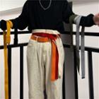 Bucked Plain Canvas Belt
