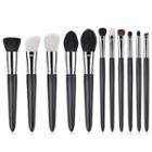 Set Of 11: Makeup Brush T-11-005 - Black - One Size