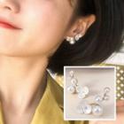 Faux Pearl Branches Earring White & Gold - One Size