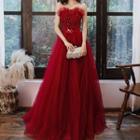 Mesh Tube A-line Gown
