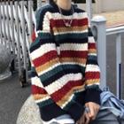 Striped Textured Sweater