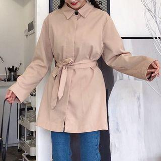 Hidden Button Loose-fit Blouse