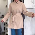 Hidden Button Loose-fit Blouse