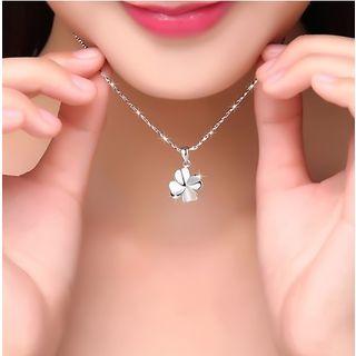 Clovers Necklace 925 Silver - As Shown In Figure - One Size
