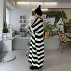 Striped Oversized Maxi Knit Dress