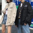 Couple Matching Chinese Character Zip Jacket