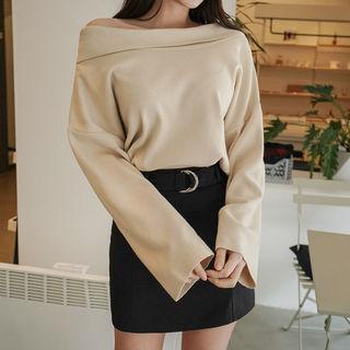 Tie-neck Convertible Knit Top