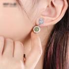 Fan Drop Earring 1 Pair - Silver - One Size