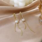 Fringe Pearl Earring Gold - One Size
