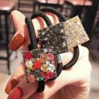 Rhinestone Square Hair Tie