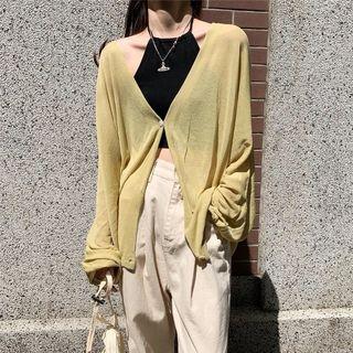 V-neck Oversize Cardigan