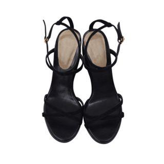 Strappy Faux-suede High-heel Sandals