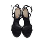 Strappy Faux-suede High-heel Sandals