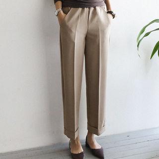 Cuff-hem Loose-fit Pants