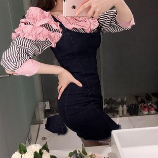 Sleeveless Denim Bodycon Mini Dress