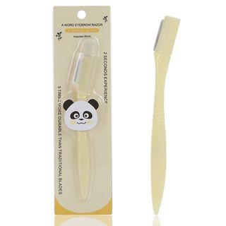 Stainless Steel Eyebrow Razor 1 Pc - Beige - One Size