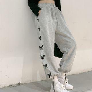 Bungee Cord Sweatpants Gray - One Size