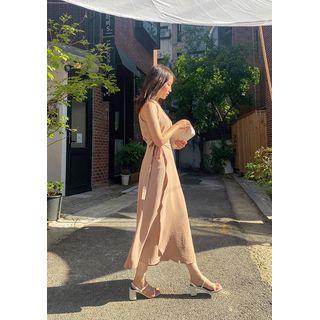 Halter Top & Maxi Wrap Skirt Set