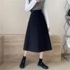 High-waist Long Skirt