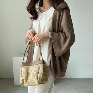Wide-sleeve Open Cardigan