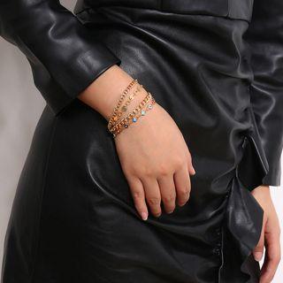 Set Of 4: Bracelet 0256 - Gold - One Size