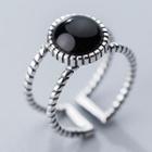 925 Sterling Silver Bead Layered Open Ring S925 Silver - Ring - Silver - One Size
