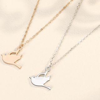 Bird Pendant Sterling Silver Necklace