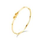 Simple And Creative Plated Gold Number 8 316l Stainless Steel Bangle Golden - One Size