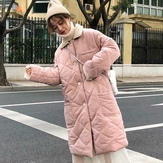 Pocket Detail Midi Padded Coat