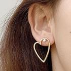 Alloy Heart Earring 1 Pair - Alloy Heart Earring - One Size