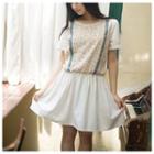 Floral Print Short-sleeve Dress