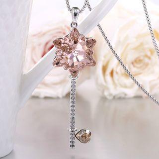 Swarovski Elements Crystal Key Necklace