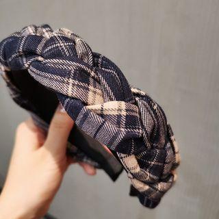 Twisted Plaid Headband