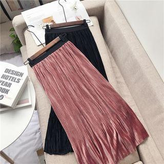 Pleuche A-line Skirt