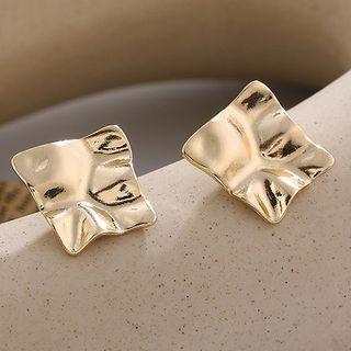 Irregular Ear Stud 1 Pair - Irregular Ear Stud - Gold - One Size