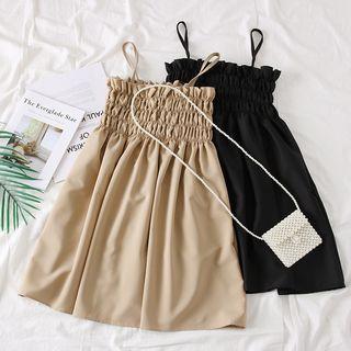 Ruffled-trim Smocked Top