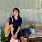 Button-up A-line Dress