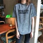 Letter Glitter Short-sleeve T-shirt