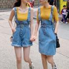 Denim Suspender Shorts / Dress