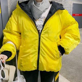 Padded Zip-up Reversible Coat