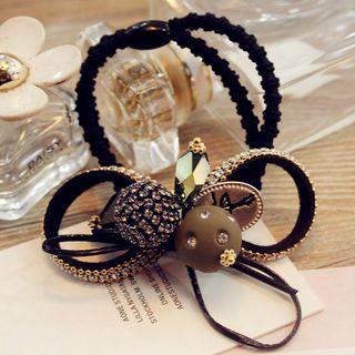 Rhinestone Double Strand Hair Tie