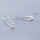 925 Sterling Silver Faux Pearl Drop Earring 1 Pair - Silver - One Size