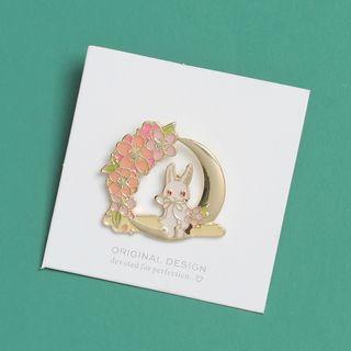 Glaze Alloy Rabbit Brooch As Shown In Figure - One Size