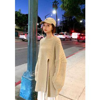 Slashed Over-fit Sweater