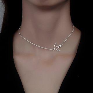 Bird Pendant Sterling Silver Choker