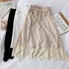 Reversible Wave-hem Midi Skirt
