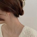 Heart Alloy Earring 1 Pair - Gold - One Size