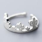 925 Sterling Silver Cactus Open Ring Open Ring - 925 Sterling Silver - One Size